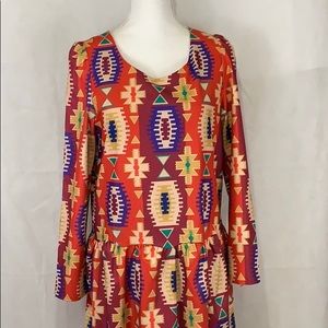 Eyedoll Drop-Waist Wildfires Dress Sz S